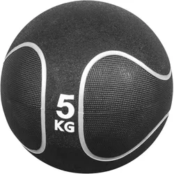 Medizinball Schwarz/Silber 1-10 KG 5 KG