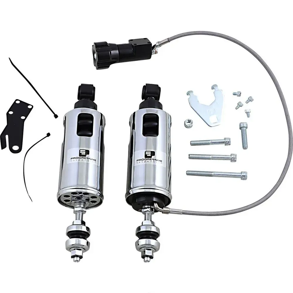 Progressive Suspension Progressive 422 Series Standard Harley Davidson 422-4104c Stoßdämpfer - Chrome - One Size