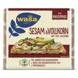 Wasa Knäckebrot Sesam & Vollkorn 200g I Geröstete Sesamsamen und nussig aromatischer Geschmack zum Frühstück oder als Snack
