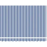 vidaXL Markisenersatzstoff 320 cm blau/weiß