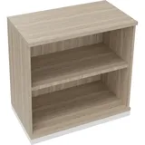 SOENNECKEN Regal Aktenregal 80,0 x 44,2 x 78,1 Verkehrsweiß/Eiche Natur