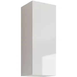 Mirjan24 Hängevitrine, Weiß, Weiß Hochglanz, Holzwerkstoff, Rechteckig, 35x90x32 cm, Wohnzimmer, Wohnwände, Vitrinenschränke