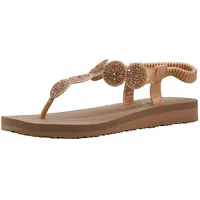 Skechers Damen Meditation Flip-Flop, Rose Gold, 39 EU - 39 EU