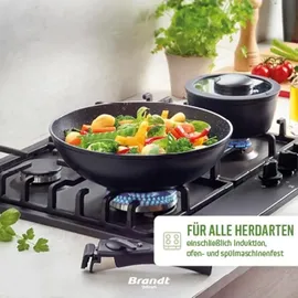 Qulinart Stapelbares Topfset aus Hochwertigem Aluminiumguss - 5 Teilig mit Abnehmbarem Griff