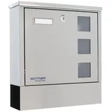 Rottner Tresor Lago inox Silber inkl. Zeitungsfach