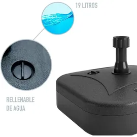 Aktive 62199 - Sonnenschirmständer aus Kunststoff 44 x x cm