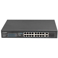 LANBERG RSFE-16P-2C-250 Netzwerk-Switch Unmanaged Gigabit Ethernet (10/100/1000) Power over