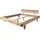 Massivmoebel24 Balkenbett 180 x 200 cm Beige