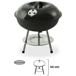 Freistehender Grill Ø35,5X40Cm 3 Beine. Farbe Schwarz Edm