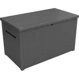 Java Aufbewahrungsbox - 148x83x86cm - 870 Liter Fassungsvermögen - Kunststoff - Anthrazit - Wetterbeständig - Als Sitzplatz Verwendbar (max. 50kg) - Keter