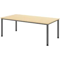 Bümö Schreibtisch Ahorn, Nachbildung,Ahorn, Rechteckig, 200x74x100 cm FSC Mix,