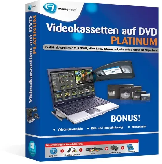 Video cassettes on DVD Platinum