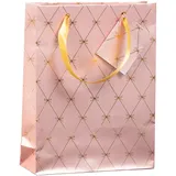 Clairefontaine 5x Mittelgroße Geschenktasche, Primerose, 17x6x22 cm, Rosa 212909C
