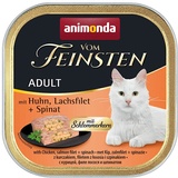 Animonda Vom Feinsten Adult mit Huhn, Lachsfilet & Spinat 32 x 100 g