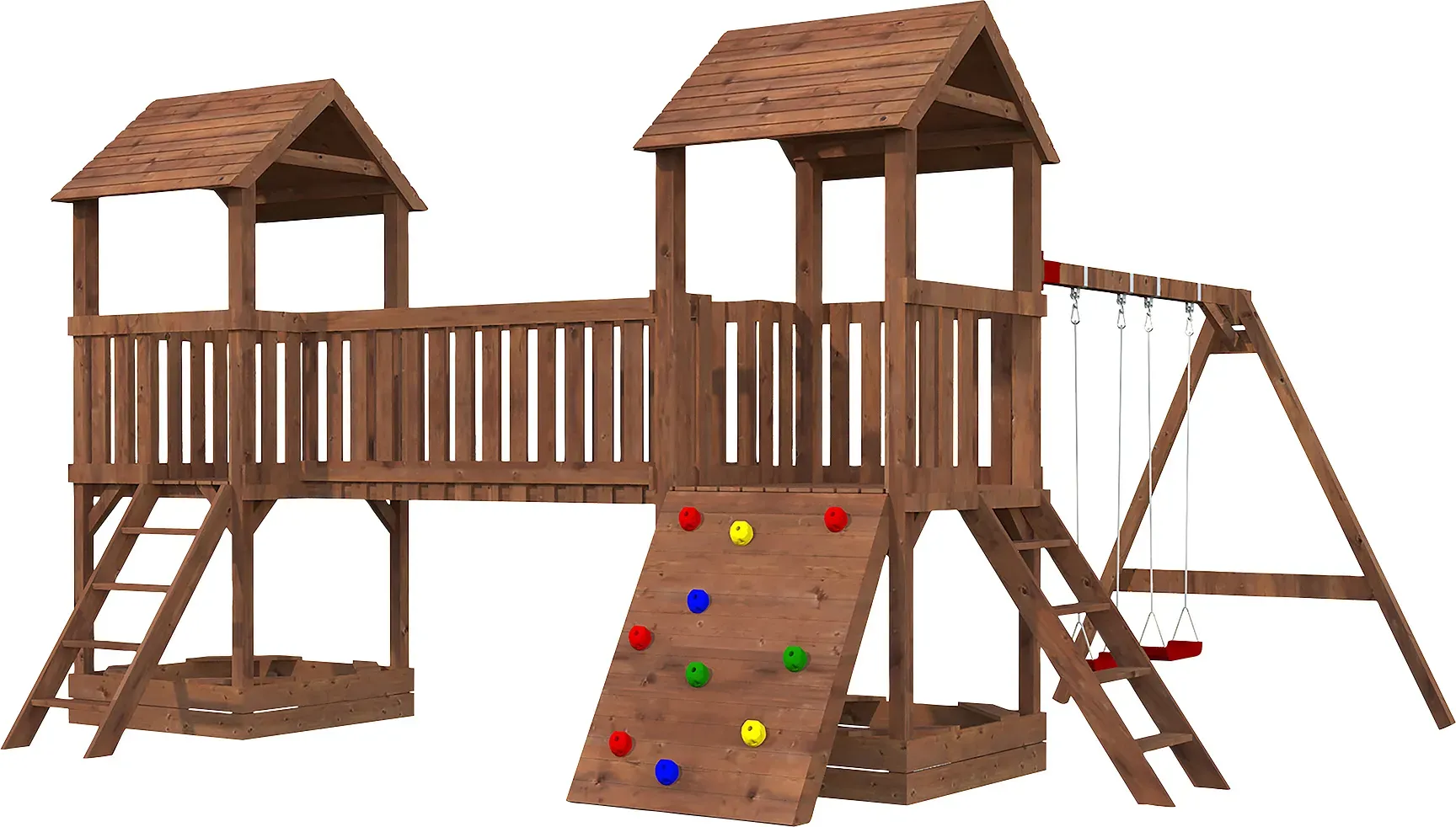 Spielturm PALMAKO "JESPER SET 1" Spieltürme braun Kinder BxTxH: 600x464x314 cm