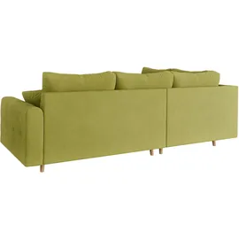 Home Affaire Eckcouch Polyester 3-Sitzer Grün