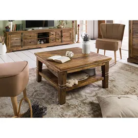 MASSIVMOEBEL24.DE Rodez Braun Mangoholz 85 x 45 x 85 cm