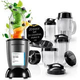 Gourmetmaxx Mr Magic Mixer Standmixer Smoothie Maker 18-teilig