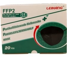 LEIKANG® FFP2 Atemschutzmaske Atemschutzmaske aus weichem Polypropylen-Vliesstoff schwarz