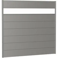 Biohort Sichtschutzelement 200 x 180 cm Quarzgrau Metall