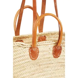 Marrakesch Orient & Mediterran Interior Ibiza Korbtasche Strandtasche Beige