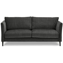 3-Sitzer-Sofa - schwarz - grau