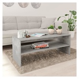 vidaXL Couchtisch Betongrau 100x40x40 cm Holzwerkstoff