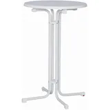 MFG Stehtisch Ø 70 x 110 cm weiß klappbar