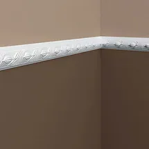 PROFHOME DECOR Zierleiste 200 x 2,5 x 4,9 cm weiß