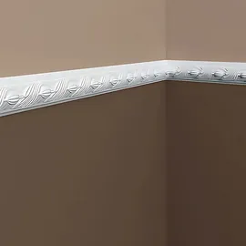 PROFHOME DECOR Zierleiste 200 x 2,5 x 4,9 cm weiß