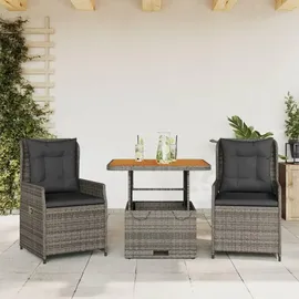 vidaXL Bistroset 3-tlg. Grau