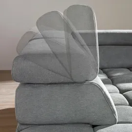 belluti Ecksofa, Metall, 5-Sitzer, Ottomane links, L-Form, cm, Goldenes M, Typenauswahl, Stoffauswahl, seitenverkehrt erhältlich, Rücken echt, Wohnzimmer, Sofas & Couches, Wohnlandschaften, Ecksofas