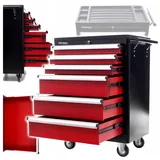 Werkstattwagen leer Metall 6 Schubladen Organizer mit Schloss auf Rollen KD370