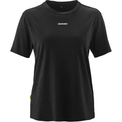 Radtrikot GONSO "Off‐Bike T-Shirt W", Damen, Gr. 44, schwarz, 45% Baumwolle, 45% Modal, 10% Elasthan, Rundhals, Kurzarm, Trikots, Damen T-Shirt mit Logo, Off-Bike Shirt