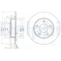Delphi Bremsscheibe BG3671