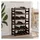 vidaXL Weinregal 30 Flaschen 80 x 30 x 90 cm Schwarz