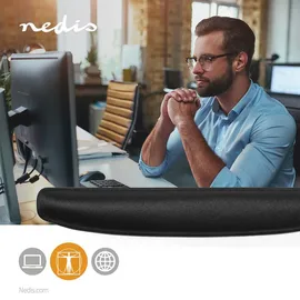 Nedis Gel-Handgelenkauflage für Tastatur / Lycra/PU / Ja
