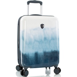HEYS Hartschalen-Trolley »Tie-Dye blau, 53 cm«, 4 Rollen, Handgepäck-Koffer Reisegepäck TSA-Schloss Volumenerweiterung, blau