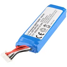 AccuCell Akku JBL Charge 3 Li-Polymer Stecker und Pinbelegung beachten, 3,7V 6000mAh, 22,2Wh, Stecker vergleichen, ca. 13 x 6 x 5mm