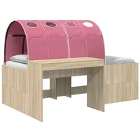 vidaXL Hochbett mit Schreibtisch für Kinder 3 Stk. Eiche