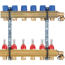 Empur Messing Heizkreisverteiler HKV-D 12-fach Version 2,0 mit DFM