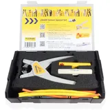 Jokari Kabelverarbeitungs-Set 3-tlg Abisolierzange Abisolierwerkzeug für Kabel