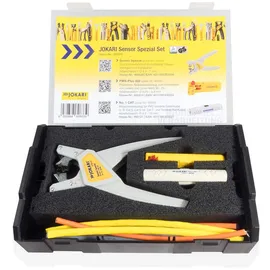 Jokari Kabelverarbeitungs-Set 3-tlg Abisolierzange Abisolierwerkzeug für Kabel