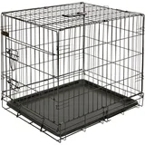 Kerbl 81364 Gittertransportbox, klappbar, 63 x 48 x 57 cm, 1 Tür, schwarz