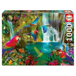 Educa Puzzle 9218457 - Tropical Parrots - 1000 Teile Puzzle
