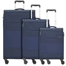 d&n Travel Line 9004 4-Rollen Kofferset 3tlg. blau