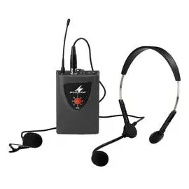 Monacor TXA-100HSE Headset Sprach-Mikrofon Übertragungsart (Details):Funk Schalter