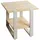 Haku-Möbel HAKU Beistelltisch Eiche Natur Metall Kaschmirgrau Spanplatte Sofatisch im Industrial Loft Stil Couchtisch - Maße: B 45 x H 45 x T 45 cm Style: Modern
