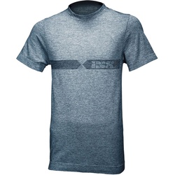 IXS Melange, t-shirt - Blanc/Bleu - XS/S