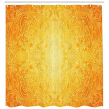 ABAKUHAUS Duschvorhang 175 x 240 cm orange